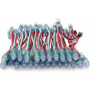 全彩外露穿孔字LED燈串SD卡控制器的接線方法？