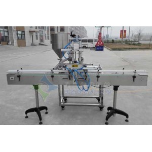 星火風(fēng)味玫瑰醬灌裝機(jī)：雙頭灌裝、大顆粒醬料