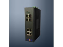 北京千兆環(huán)網式4光4電工業(yè)交換機廠