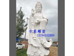 寺廟雕塑觀音菩薩石雕，寺院裝飾漢