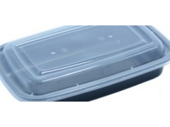 一次性餐盒2000ml黑色外賣飯盒
