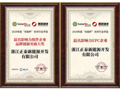 正泰安能榮獲最具影響力戶用品牌！