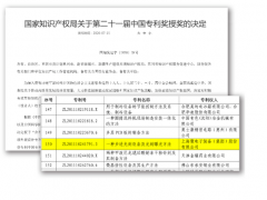 上海微電子公司榮獲第二十一屆中國(guó)專利優(yōu)秀獎(jiǎng)