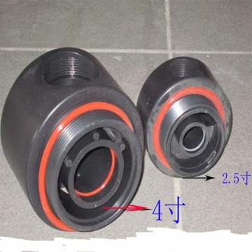 玻璃鋼罐黑二通連接件 1寸口過濾罐