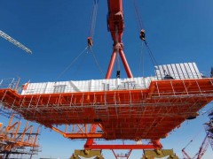 渤海首個(gè)千億方大氣田I期海上平臺全部建造完工