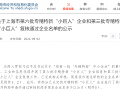 喜訊！上海肯特通過(guò)國(guó)家專(zhuān)精特新“小巨人”復(fù)核