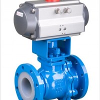 襯氟氣動(dòng)球閥 鑄鋼法蘭式氣動(dòng)襯氟球閥 上海